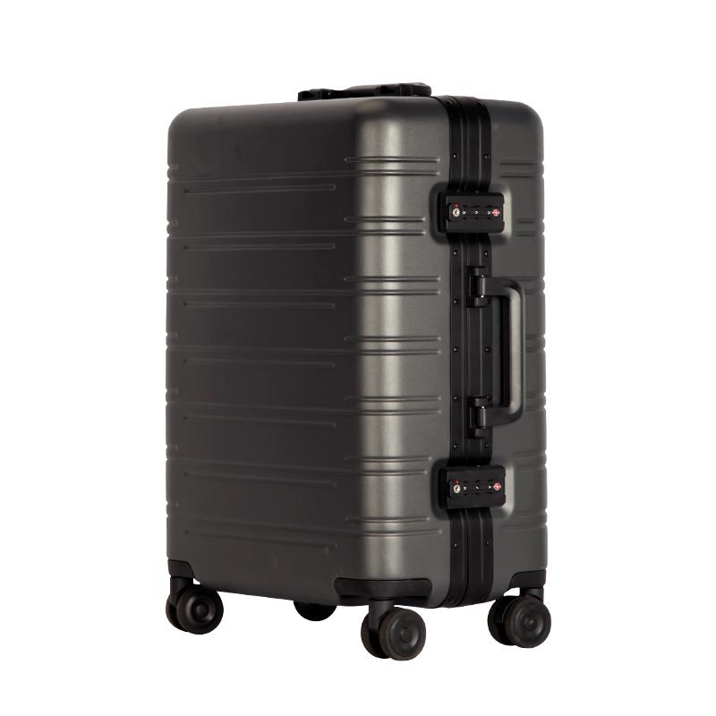 美国洛克兰铝框拉杆行李箱男女万向轮登机旅行密码箱子学生新款/